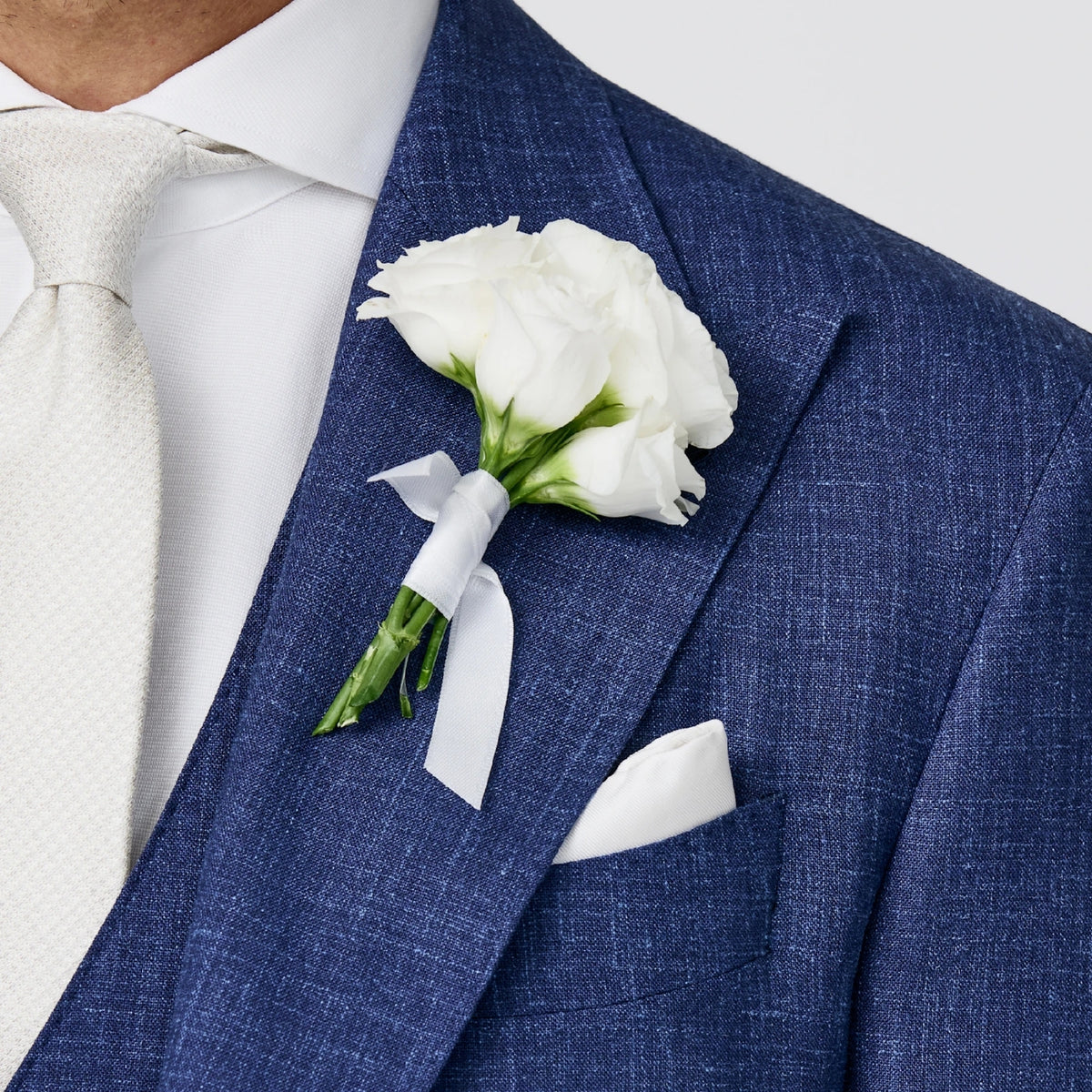 Royal blue tropical Wedding suit