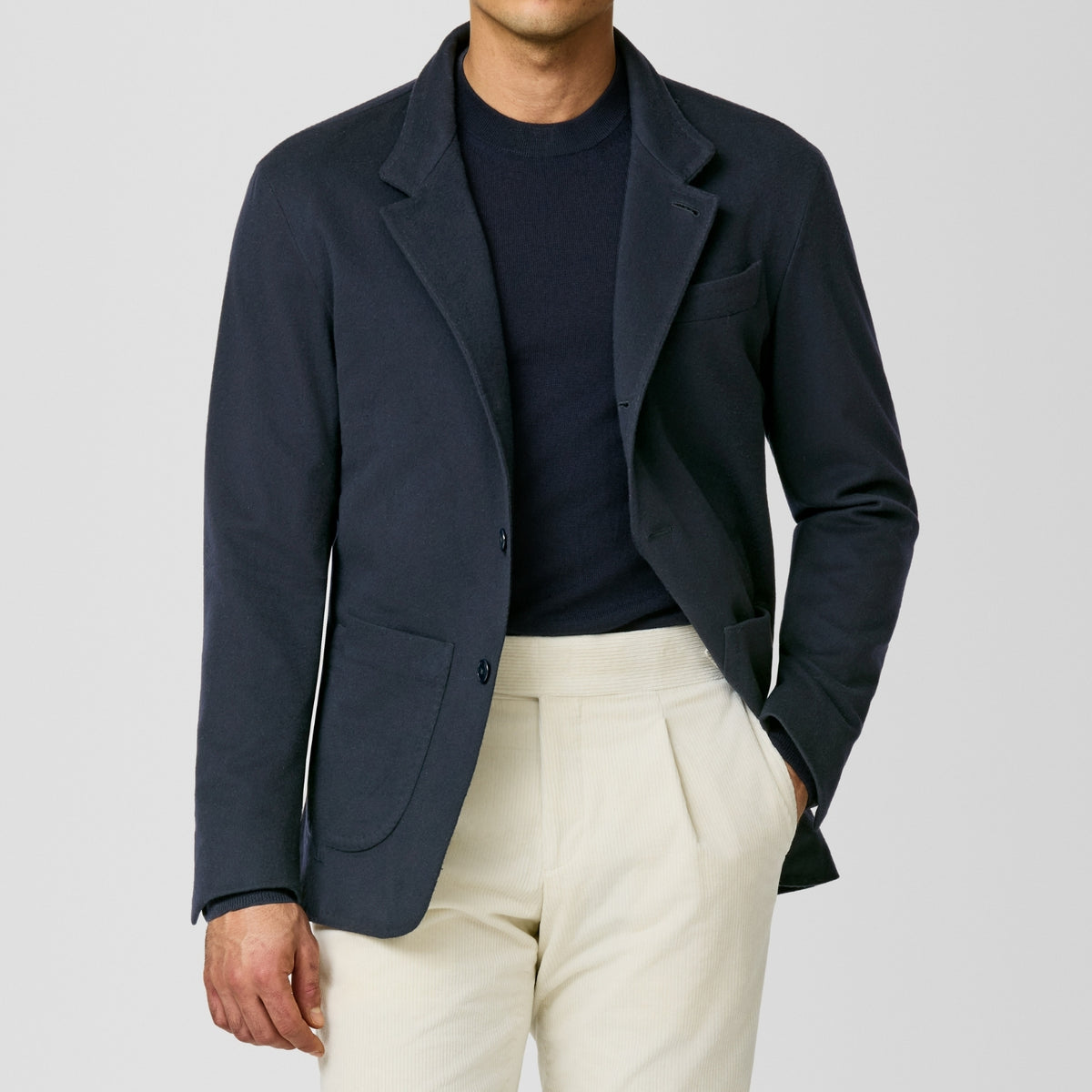 Midnight blue beaver look Jacket