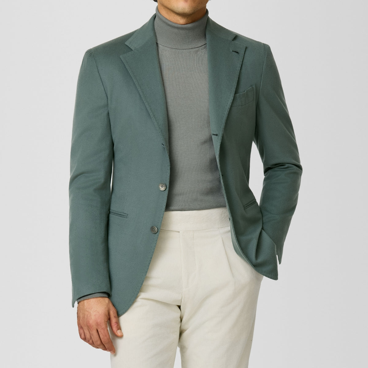 Light forest green beaver look Jacket