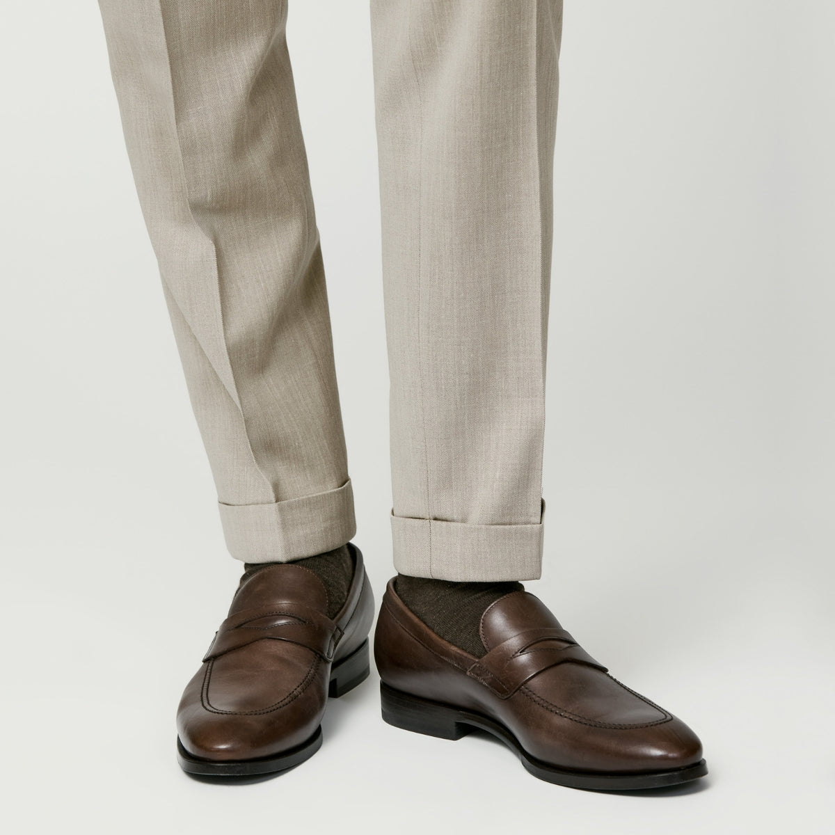 Oatmeal Loro Piana fabric Classic Outfit