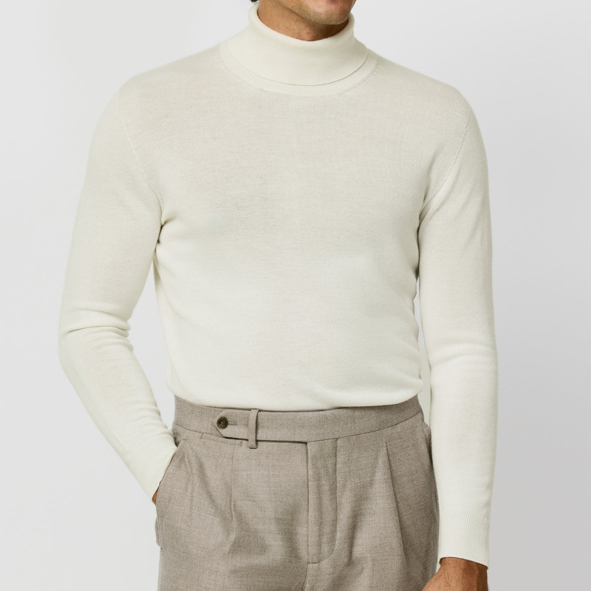 Light Taupe Loro Piana fabric Casual Outfit
