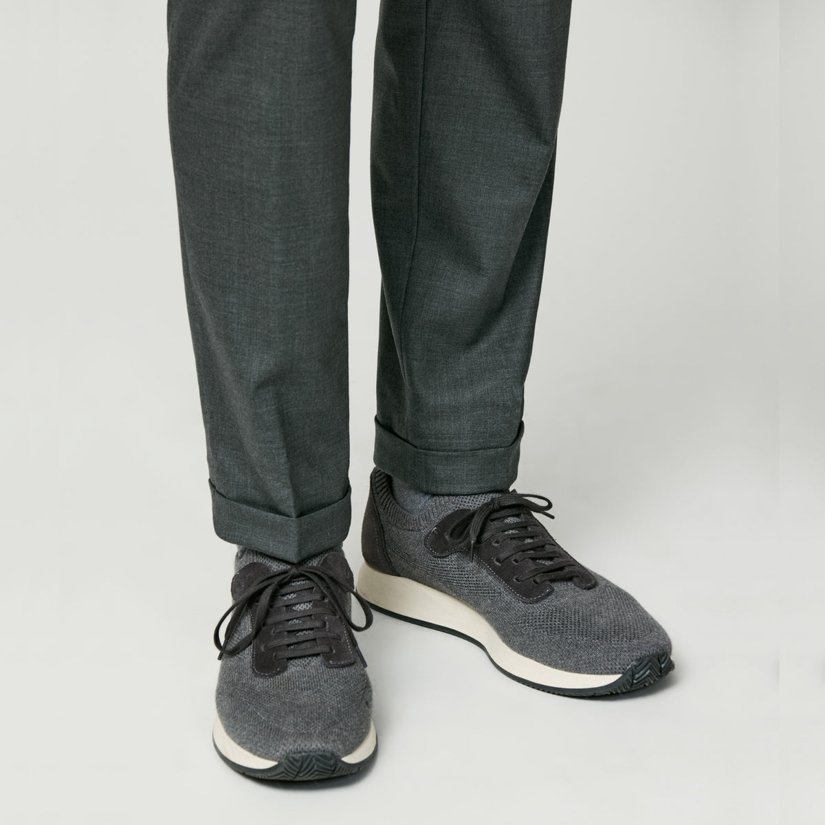 Steel Grey Loro Piana fabric Casual Outfit
