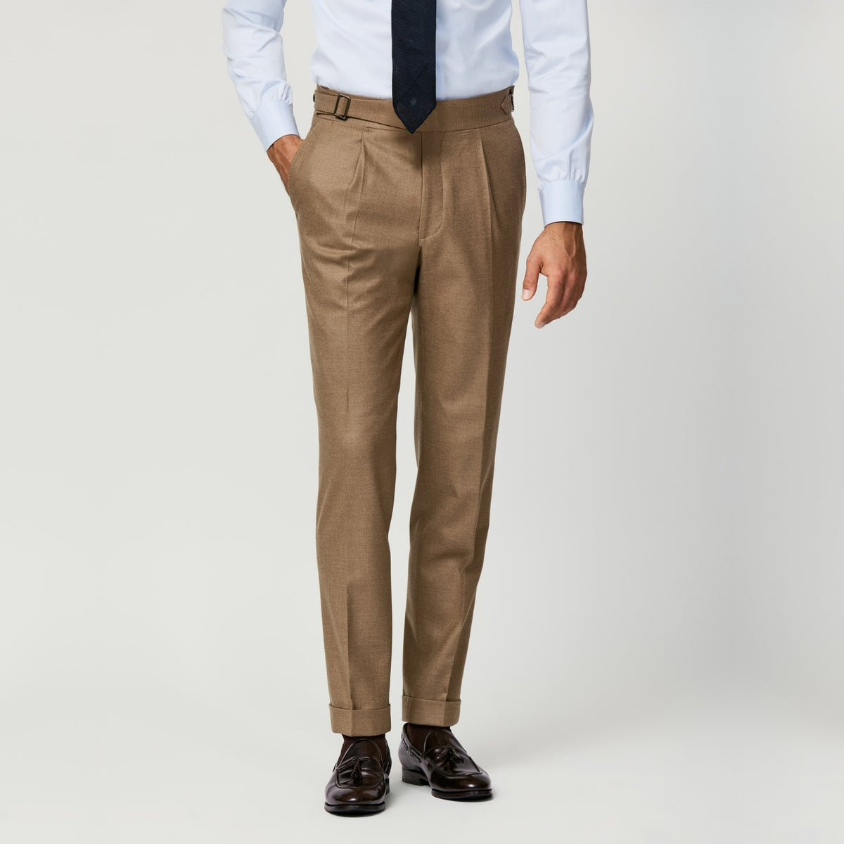 Caramel Loro Piana fabric Outfit