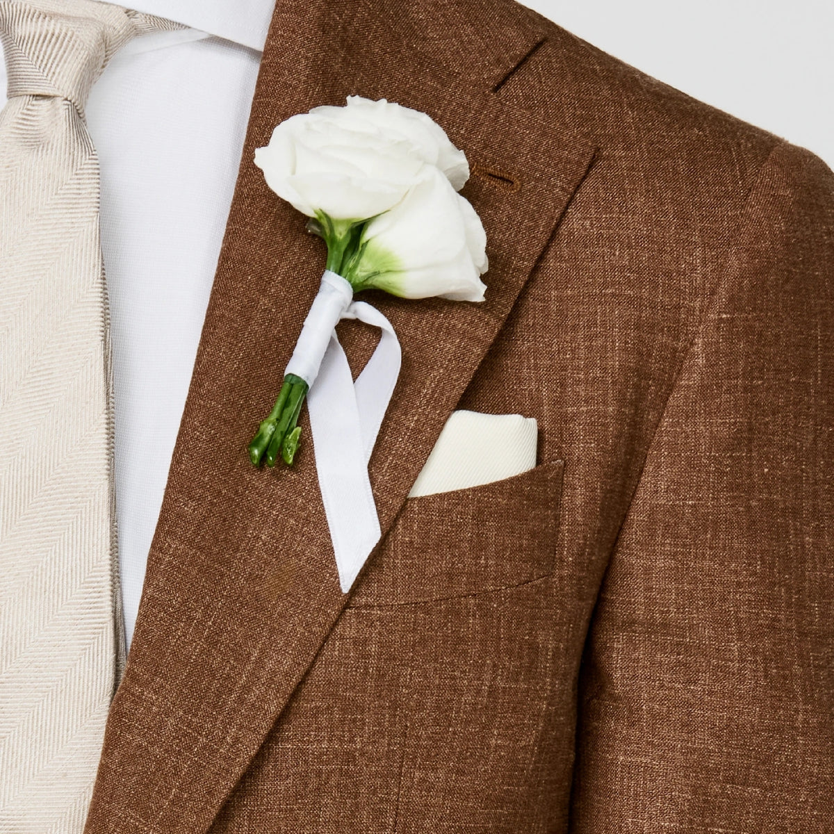 Terracotta mélange tropical Wedding Suit