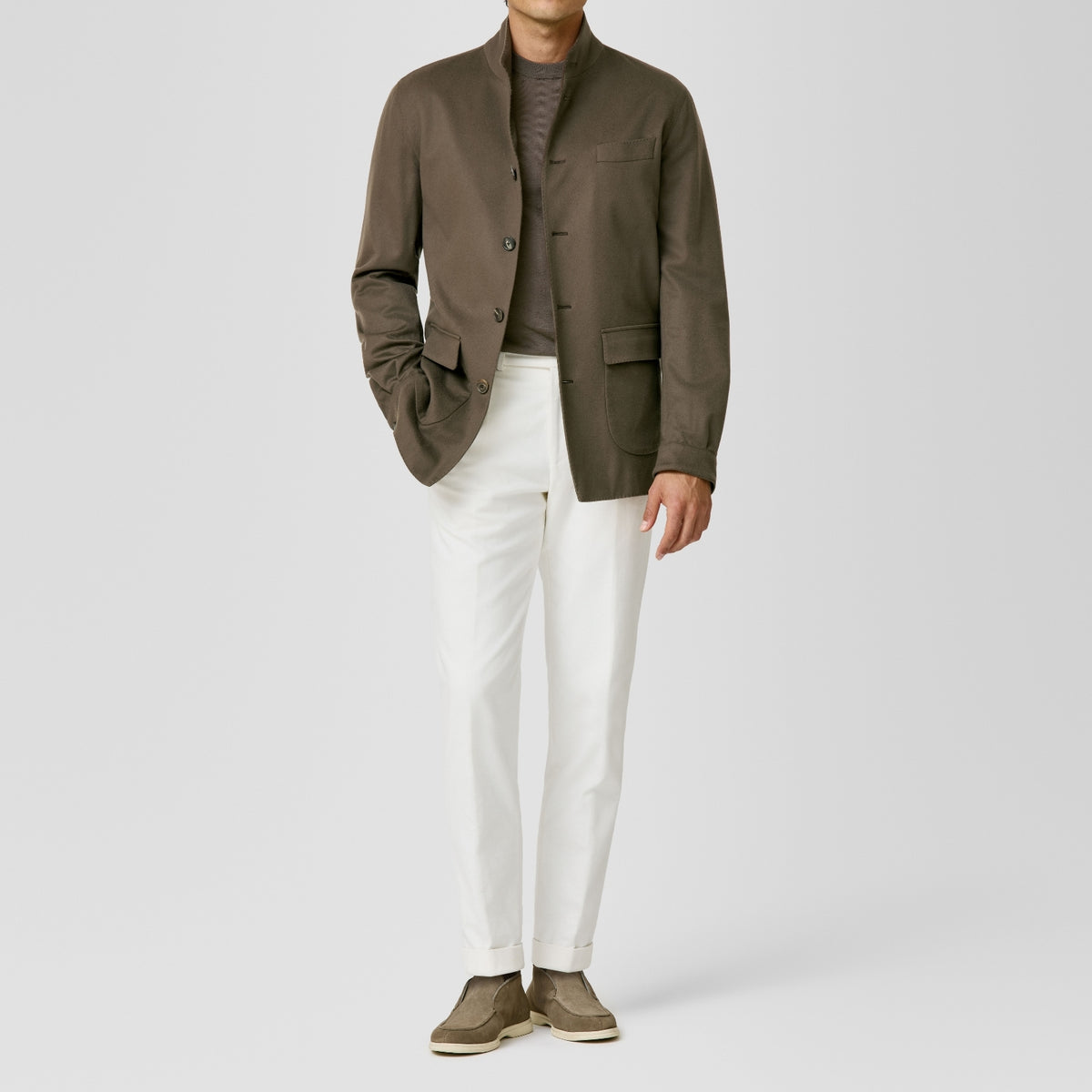 Mocha beaver look Informal Jacket