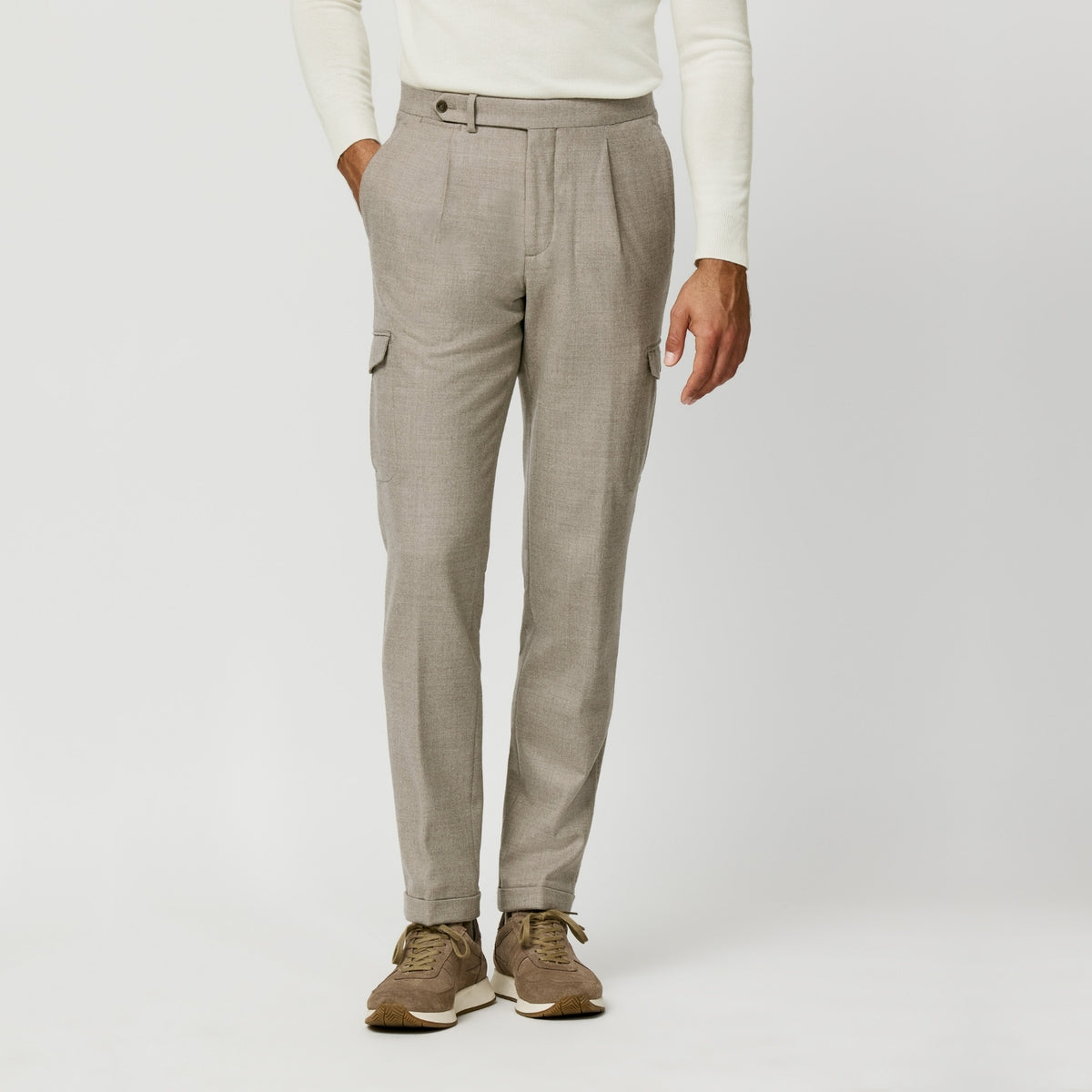 Light Taupe Loro Piana fabric Casual Outfit